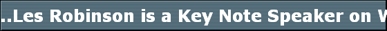 ..Les Robinson is a Key Note Speaker on Workers' Compensation Update in New York