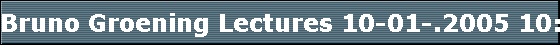 Bruno Groening Lectures 10-01-.2005 10:00 am Fleetwood Library  Surrey British Columbia Canada