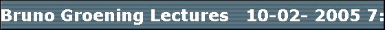 Bruno Groening Lectures   10-02- 2005 7:00pm  Victoria Truth Center Victoria BC Canada
