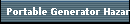 Portable Generator Hazards