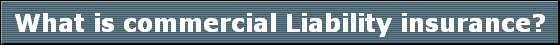 What is commercial Liability insurance?